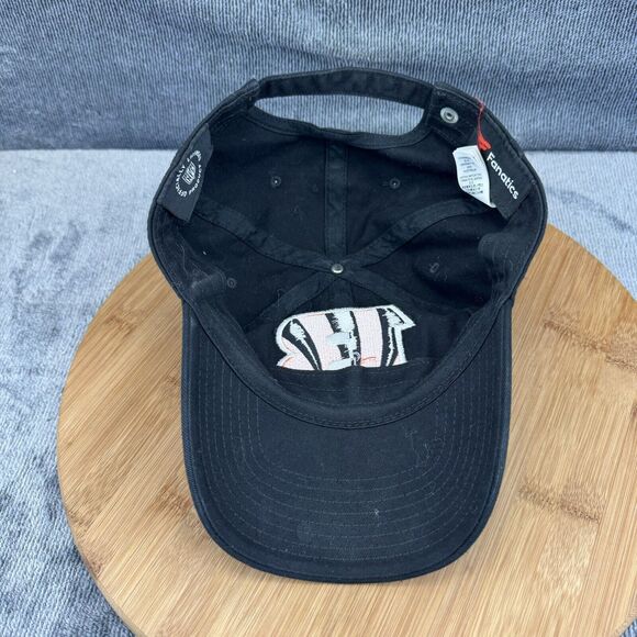 Cincinnati Bengals Hat Cap Strapback Adult Black Orange Adjustable Fanatics NFL - Picture 7 of 11